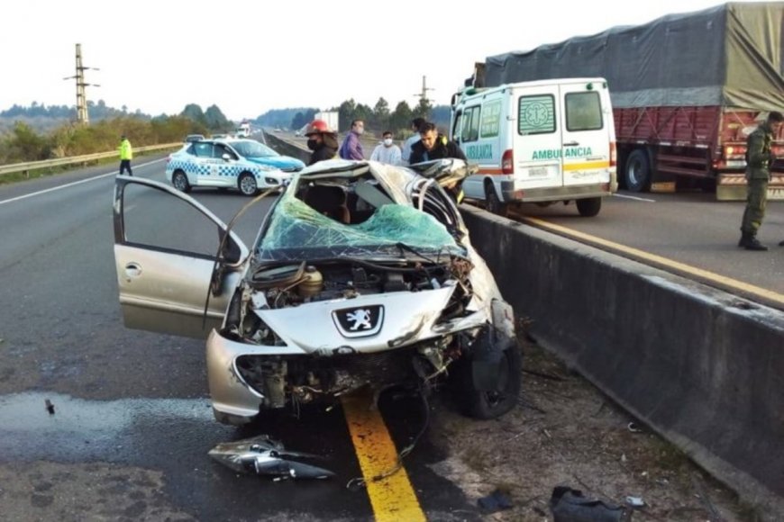 Falleció una concordiense en un accidente sobre la Autovía Artigas