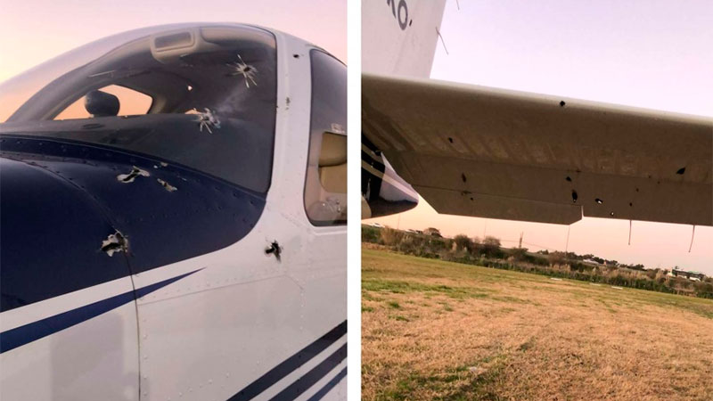 Balearon con ametralladora la avioneta  de empresario con negocios en Entre Ríos