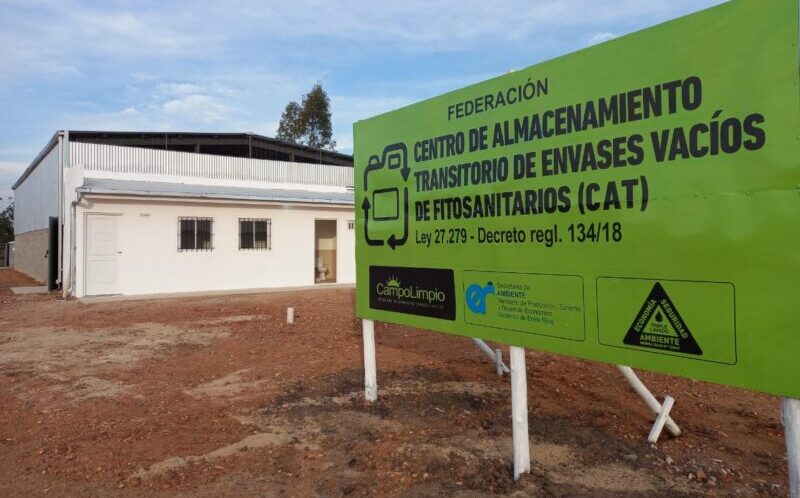 Federación  inauguró el primer centro de almacenamiento de envases fitosanitarios de la Provincia
