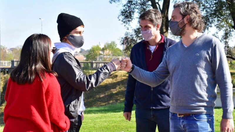 SANTIAGO CAFIERO RECORRIÓ OBRAS EN CONCORDIA JUNTO A ENRIQUE CRESTO