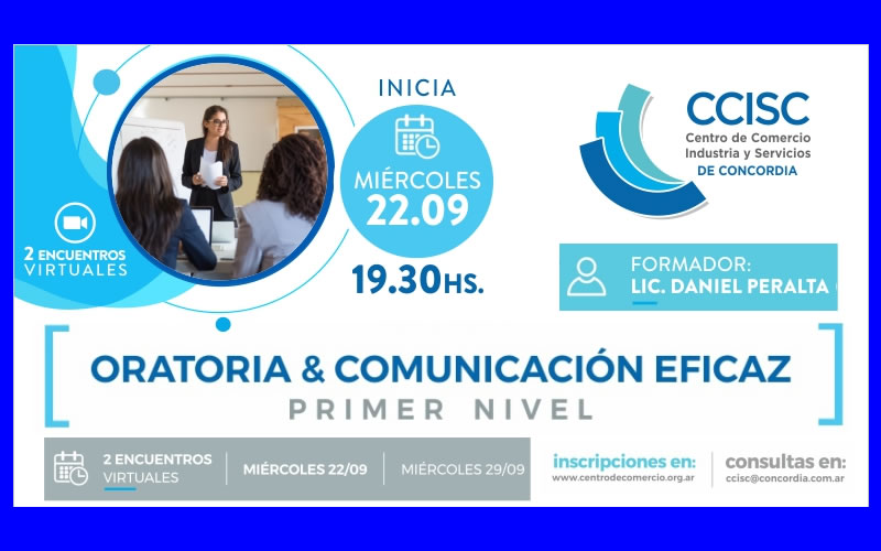 Últimos días de inscripción para el Curso de Oratoria y Comunicación Eficaz del Centro de Comercio