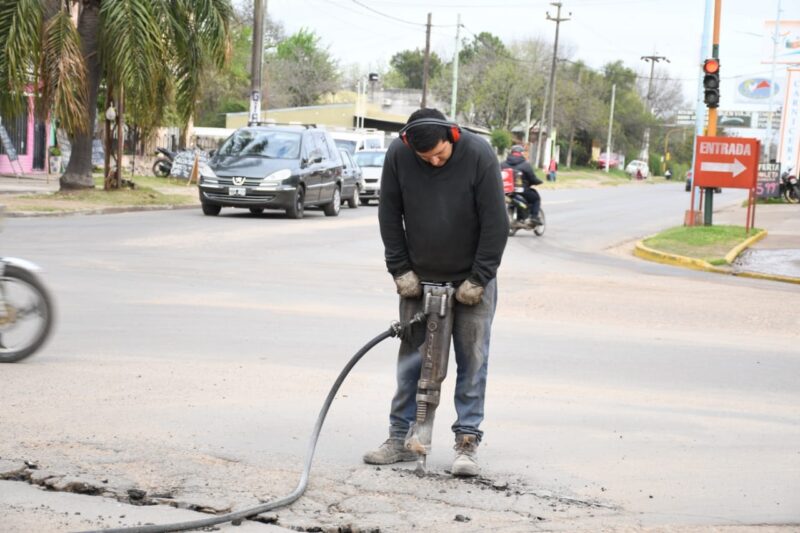 Plan municipal de mejora de la traza vial: Se iniciaron los trabajos en el acceso a La Bianca