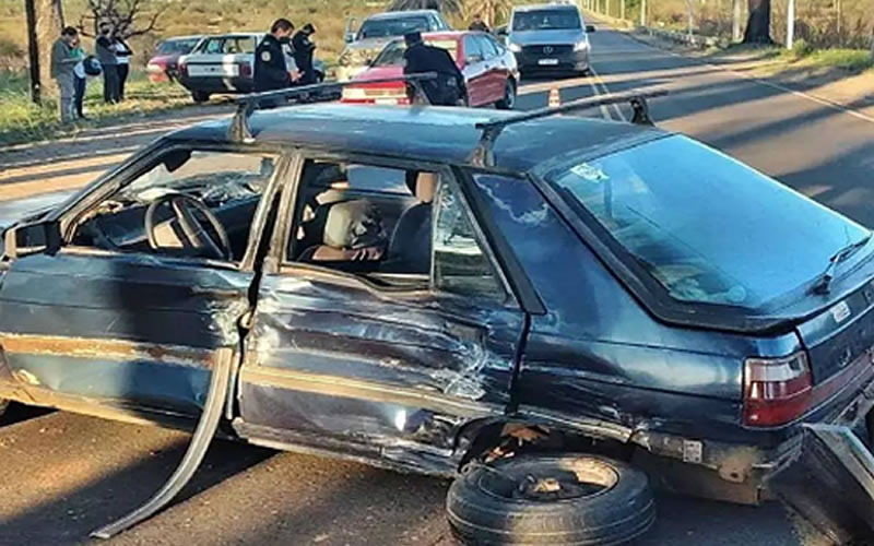 Choque múltiple en el Puente Alvear