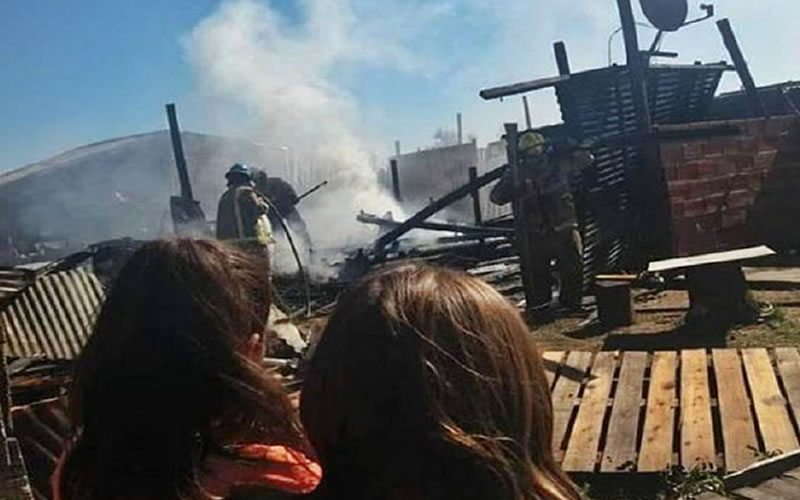 Una vivienda fue prácticamente consumida por las llamas