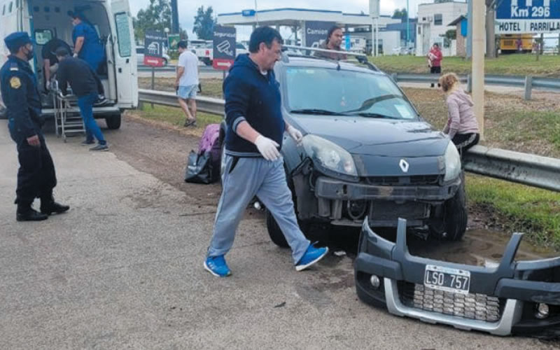 Dos personas hospitalizadas tras un accidente en la Ruta 14