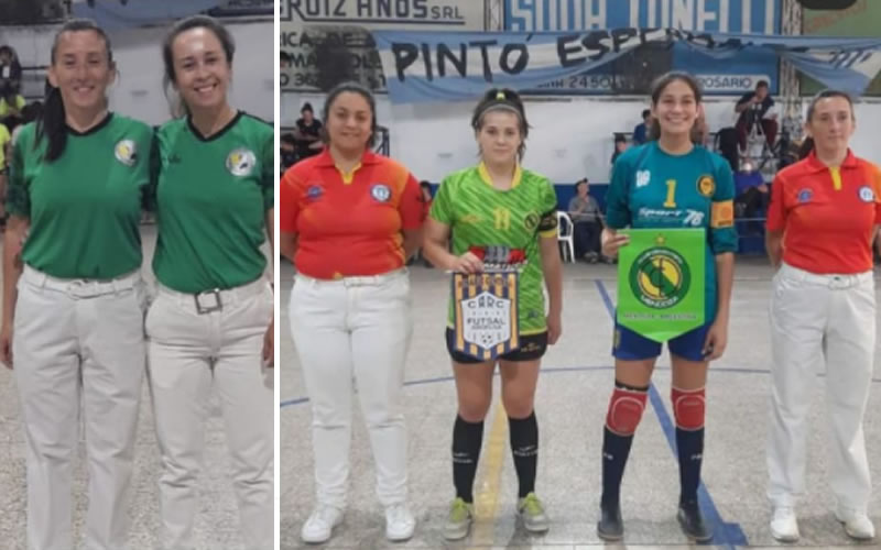 La jueza Magalí Di Biase dirigió la final del Regional de Futsal en Rosario