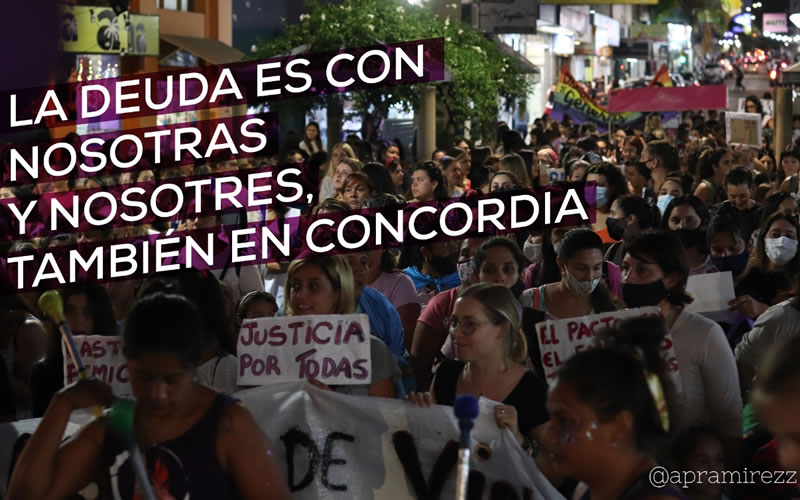 La deuda es con nosotras y nosotres, también en Concordia