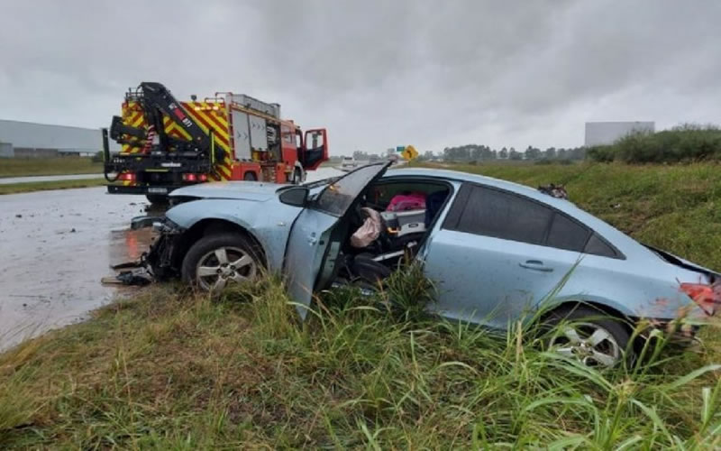Tras un despiste en ruta 14 cuatro personas resultaron heridas