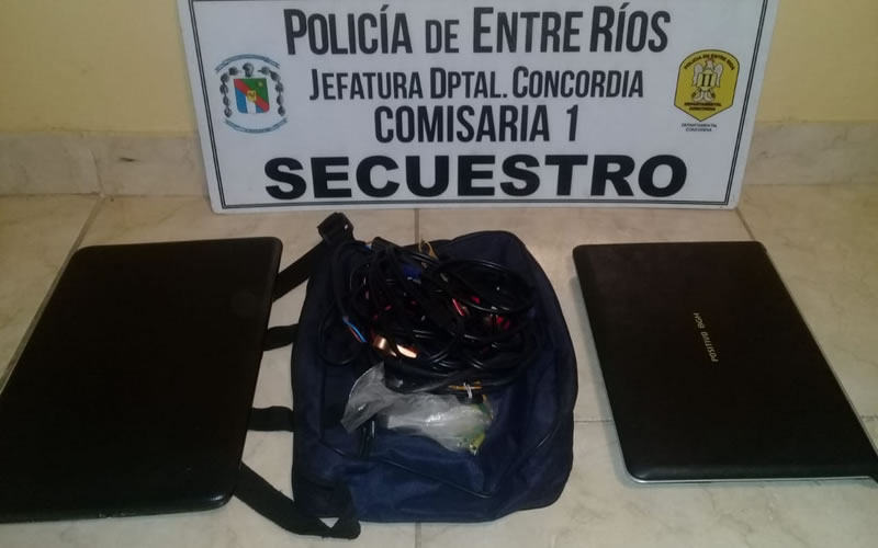 Recuperan elementos robados de un taller de electrónica automotriz y detienen a un adolescente