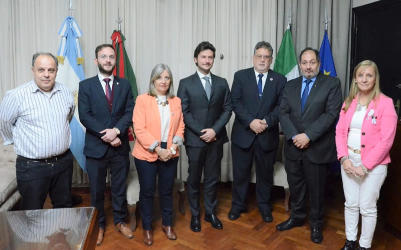 El intendente Francolini recibió al Cónsul de Italia