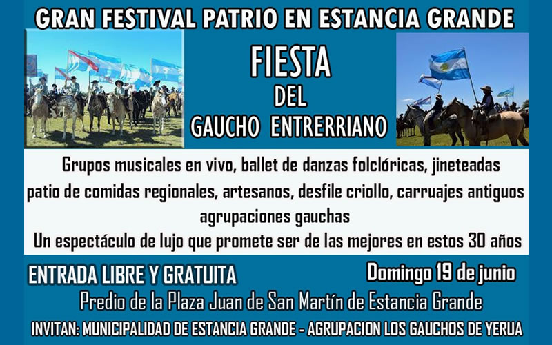 Gran Festival Patrio: Estancia Grande se prepara para la Fiesta del Gaucho Entrerriano