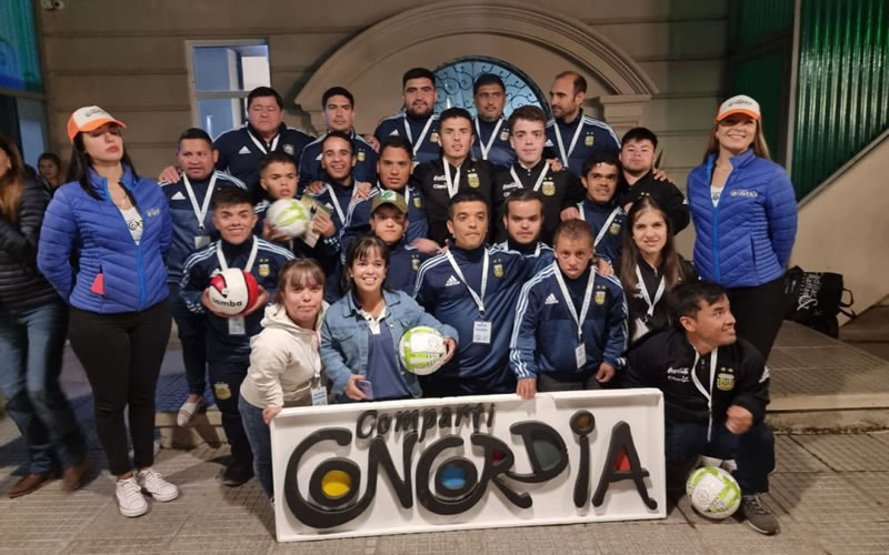 Concordia recibió a la Selección Nacional de fútbol talla baja