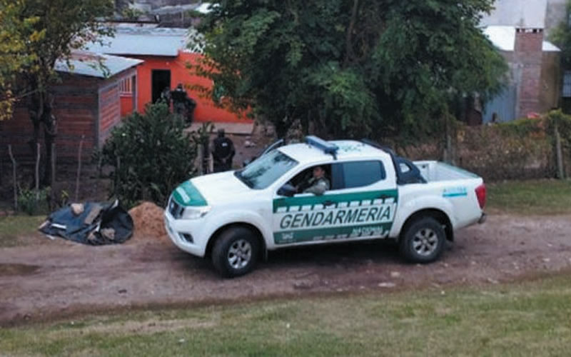 Gendarmería  realizó allanamientos por narcomenudeo en la zona sur