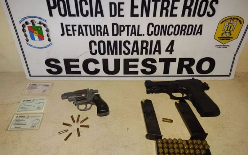 Secuestraron armas de fuego en un allanamiento por violencia de género