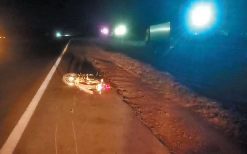 Motociclista quedó con graves lesiones tras un siniestro en la Autovía 14 y debió ser trasladado al Masvernat