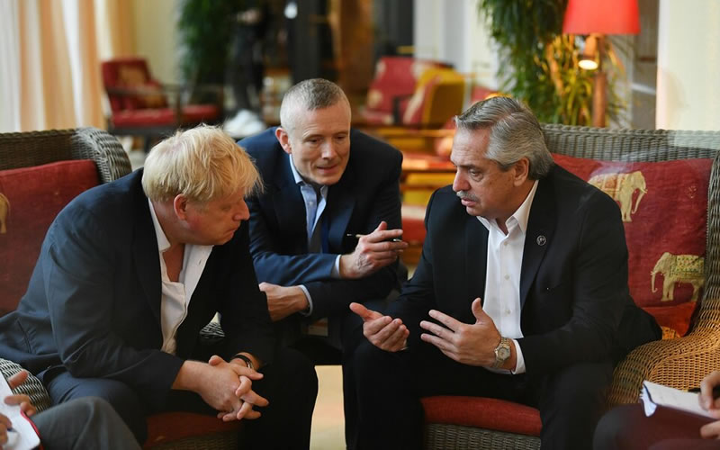 Alberto Fernández le dijo a Boris Johnson que no es posible un avance bilateral sin negociar la soberanía de Malvinas