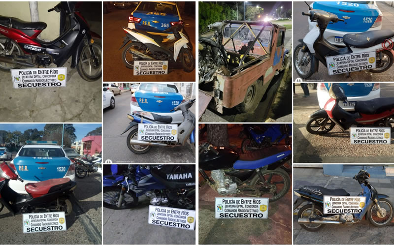 Secuestran 10 motocicletas durante el fin de semana largo en operativos de prevención