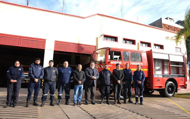 Día del Bombero Voluntario: El intendente Francolini resaltó el trabajo de los integrantes del cuartel de Concordia