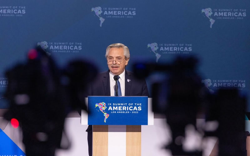 Alberto Fernández en la Cumbre de las Américas: «Ser el país anfitrión no otorga la capacidad del derecho de admisión»