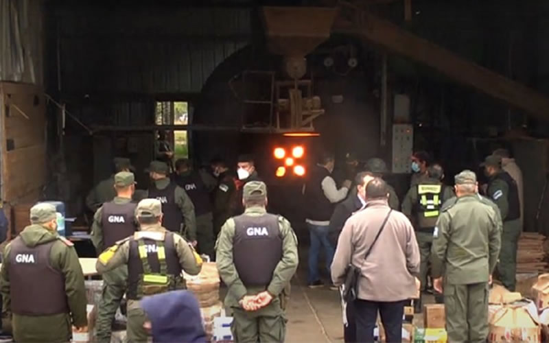 Quemaron 3600 kilos de droga incautados en operativos sobre la costa del río Uruguay