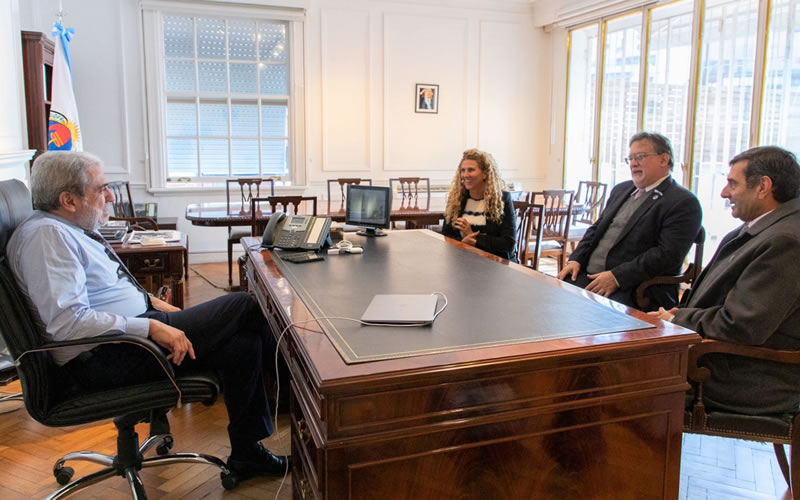 Francolini se reunió con el Ministro de Seguridad Aníbal Fernández