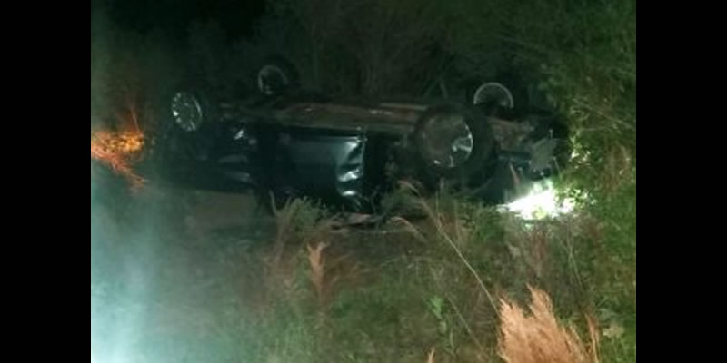Ruta 14: Despistó y quedó a 20 metros de la banquina