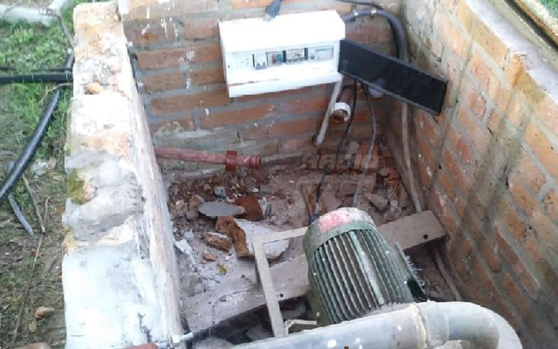 Intentó robar una bomba de agua de una plaza pero lo detuvieron