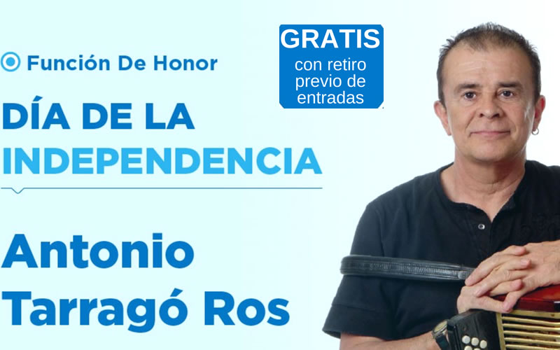 Entradas para la Función de Honor en el Odeón y el recital de Tarrago Ros
