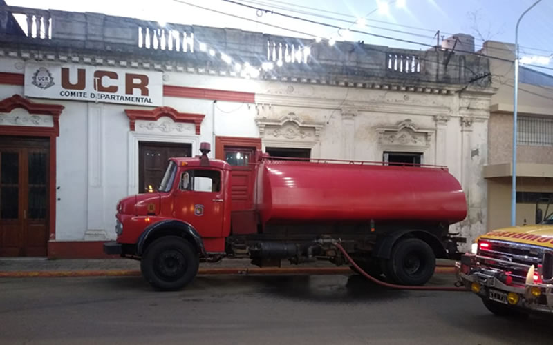 Este jueves Concordia amaneció con el incendio de una vivienda en zona céntrica