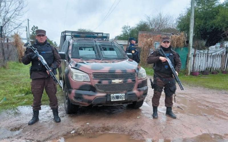 Realizaron nueve allanamientos en un barrio de Concordia