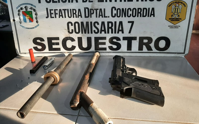 Secuestran armas de fuego en allanamiento por violencia de género