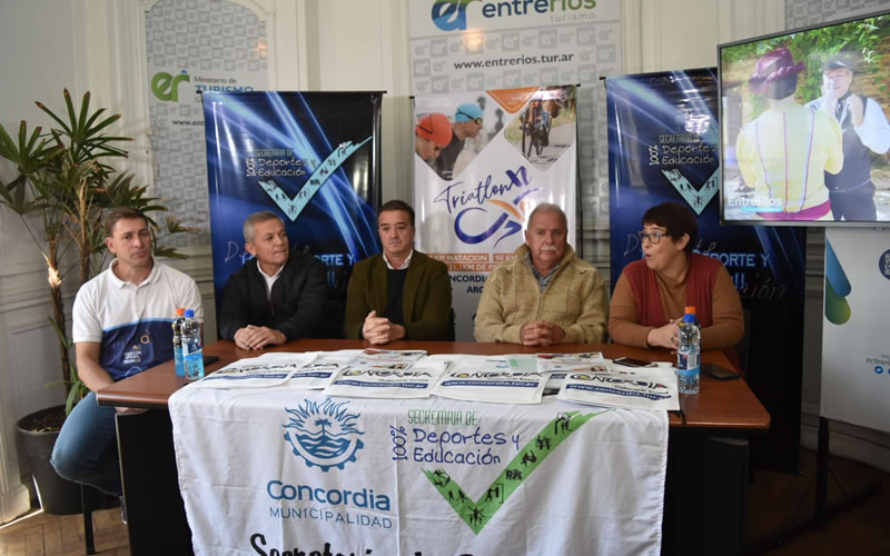 Se presentó el Triatlón XL de Media Distancia que se correrá en abril en Concordia