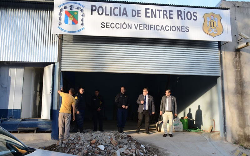 Francolini y Beguerie recorrieron las obras de ampliación de la Alcaidía y la nueva Planta de Verificación Automotor