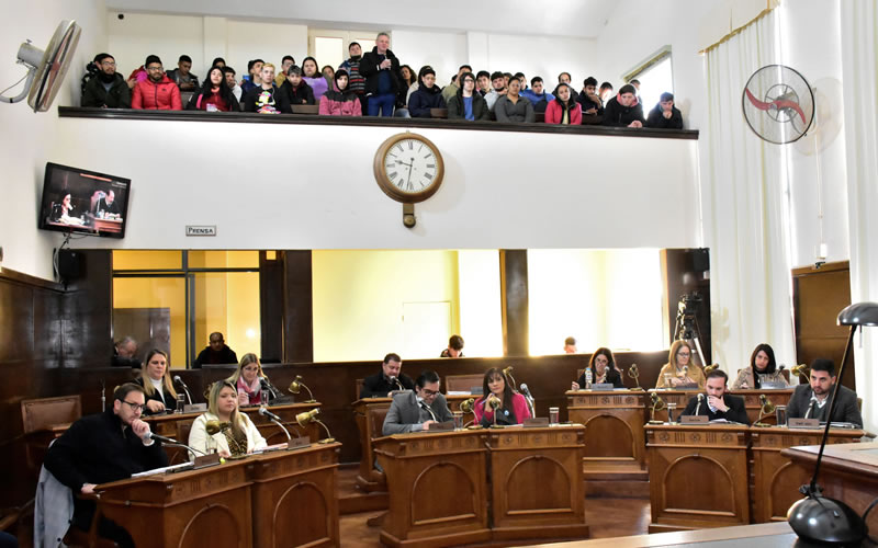 Más estudiantes presencian las sesiones del Concejo Deliberante