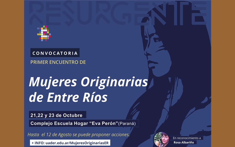 Primer Concurso de Poesía, Narrativa y Artes Visuales Mujeres Originarias de Entre Ríos “Rosa Albariño”