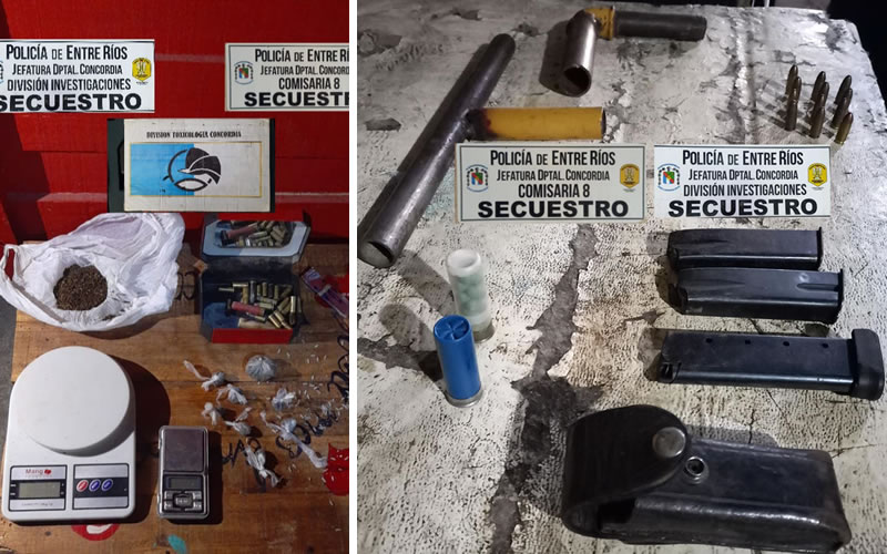 Secuestran droga y armas en múltiples allanamientos