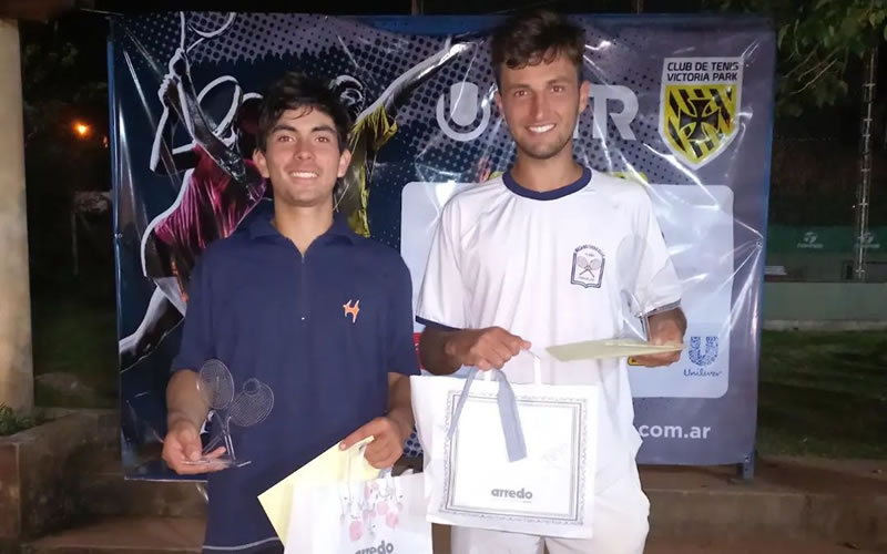 Tenis: Jorge Robinson fue el ganador del torneo UTR jugado en el Victoria Park