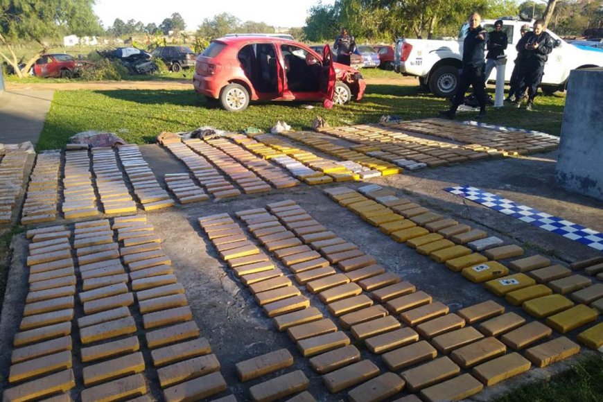 Concordiense viajaba con 300 kilos de marihuana: Fue detenido tras protagonizar una persecución policial
