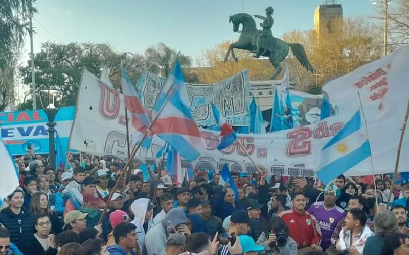 Concordia: También hubo manifestación en repudio al ataque a Cristina Fernández
