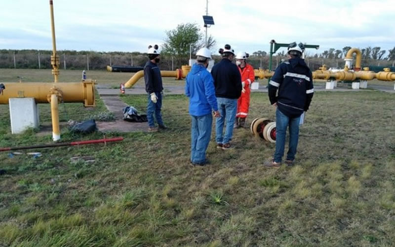 Cronograma de los trabajos de limpieza e inspección en el Gasoducto Troncal Entrerriano