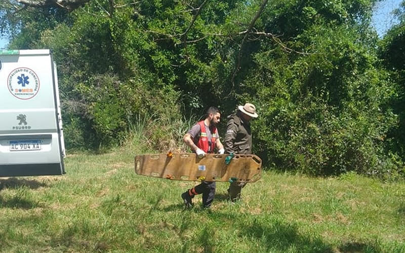 Socorrieron a una persona que se descompensó en el Parque San Carlos