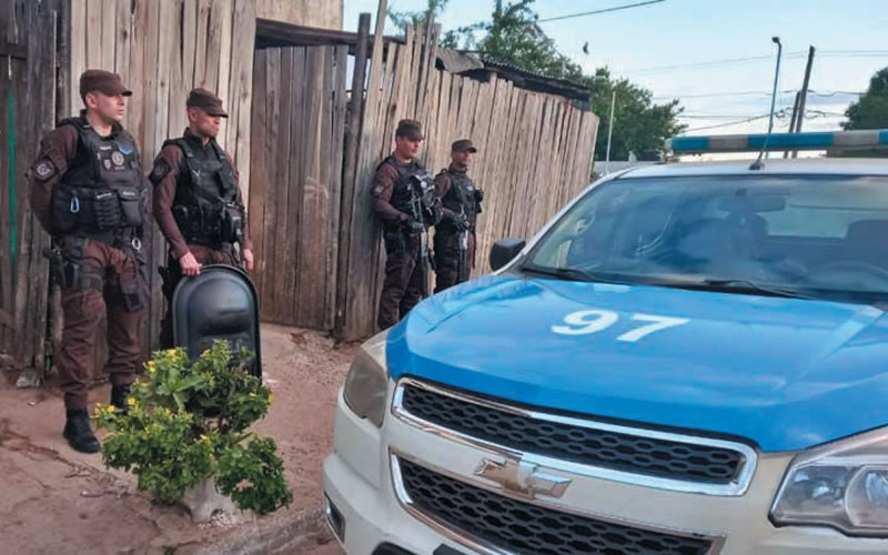 Allanamiento: La policía buscaba armas pero terminaron encontrando estupefacientes listos para la comercialización