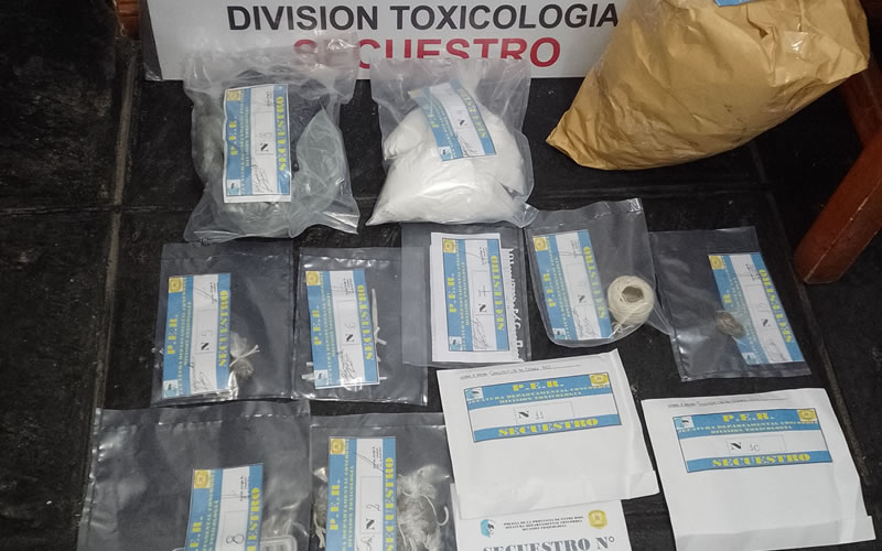 Secuestran droga en un allanamiento por robo en Benito Legerén