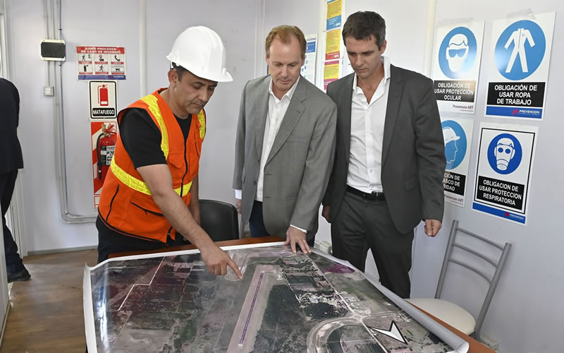Agenda conjunta: El gobernador y el intendente recorrieron obras en Concordia