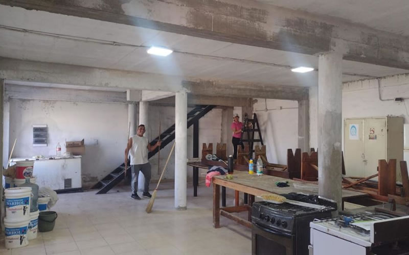 Mas x Concordia, que lidera Eduardo Cristina, realizó mejoras en el centro de adicciones de la Gruta de Lourdes