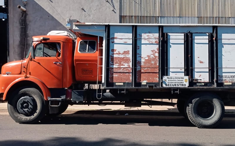 Secuestran camión con numeración del motor adulterada