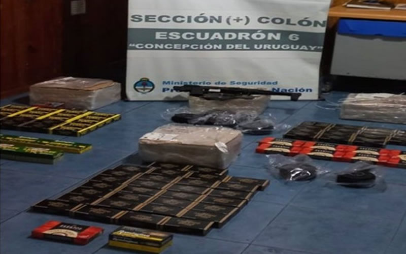 Secuestraron un contrabando de municiones valuado en más de un millón de pesos que había salido de Concordia