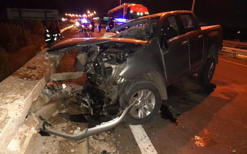 Fatal accidente en la Autovía Artigas: Dos personas fallecidas y tres más heridas
