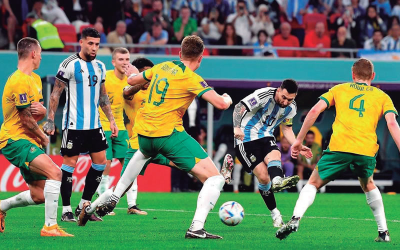 Argentina le ganó a Australia y jugará los cuartos de final del Mundial contra Países Bajos