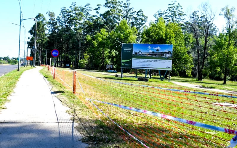 Con las obras del aeropuerto en marcha, limitan el acceso al Parque Liquidambar para evitar riesgos